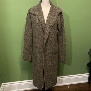 Suzy Shier Tan Sweater Duster Cardigan